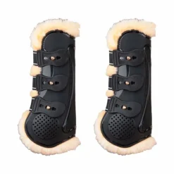 TdeT - Guêtres proteck' compet doublure mouton noir/naturel x2