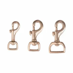 TdeT - Mousqueton à pompe œil carré laiton