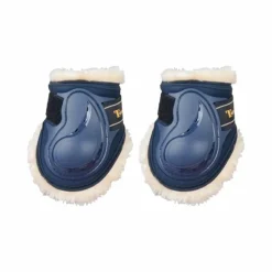 TdeT - Protège boulet Design - Doublé en mouton synthétique marine