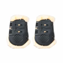 TdeT - Protège-boulets Proteck' Compet doublure mouton noir/ naturel