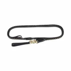 TdeT - Rênes allemandes corde et cuir noir