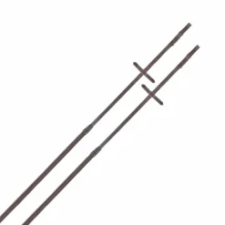 TdeT - Rênes caoutchouc petits picots havane foncé