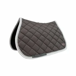 TdeT - Tapis de selle Fontainebleau gris/ blanc