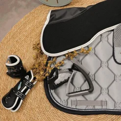 Veredus - Guêtres ouvertes Carbon Gel Vento Color Edition Noir/ Ivoire x2