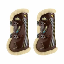 Veredus - Guêtres ouvertes Kevlar Gel Vento Save the Sheep Marron x2