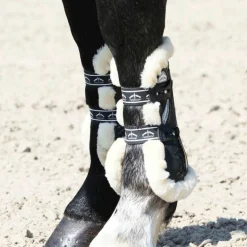 Veredus - Guêtres ouvertes Carbon Gel Vento Save The Sheep Noir x2